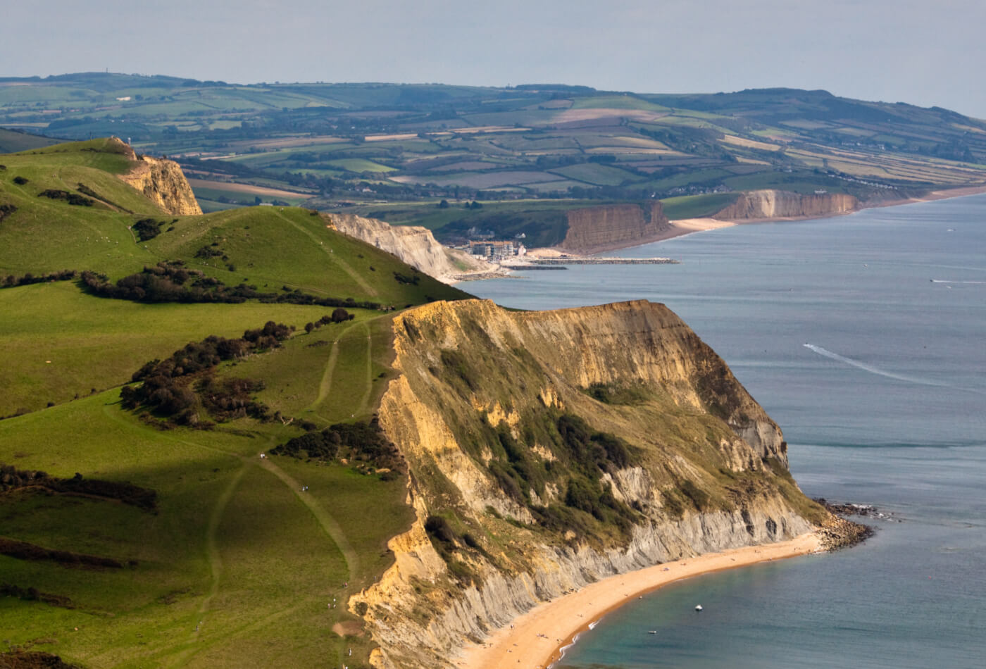 iew of Jurassic coast in Dorset