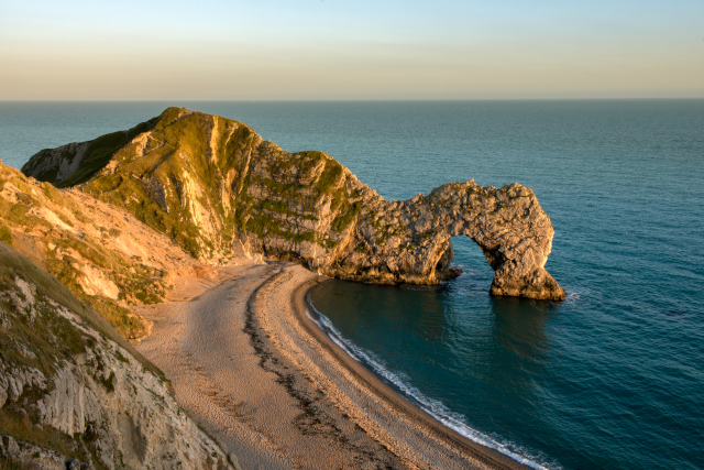 Sunset over Jurassic Coast 