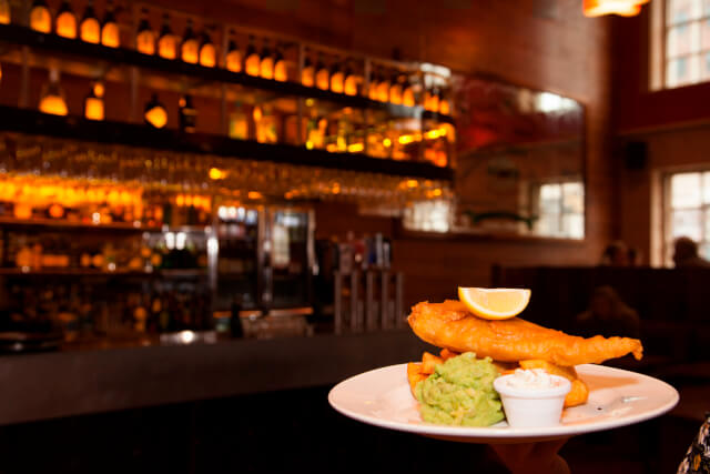 Traditional Lyme Regis fish and chips