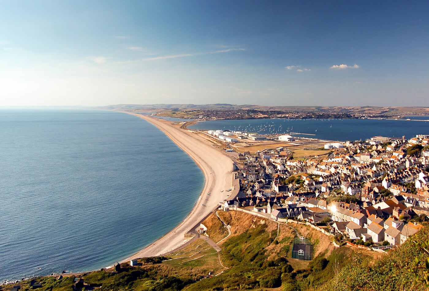 Chesil Beach and Lyme Regis Beach