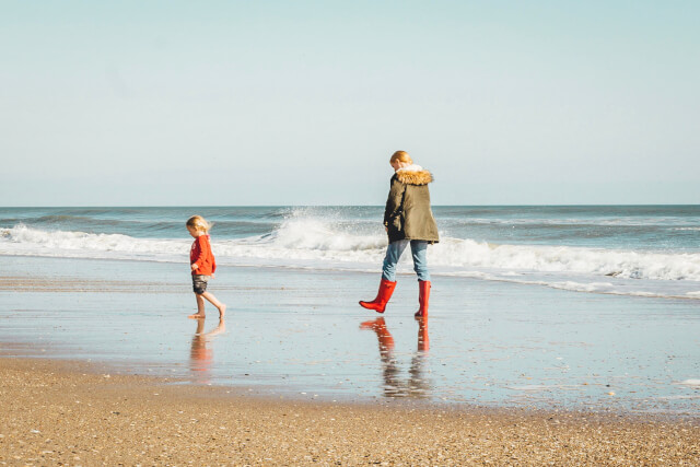 Family on Monmouth Beach